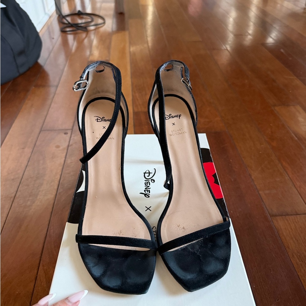 Stuart Weitzman Black Rhinestone Heels - Picture 4 of 6